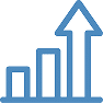 chart arrows pointed up